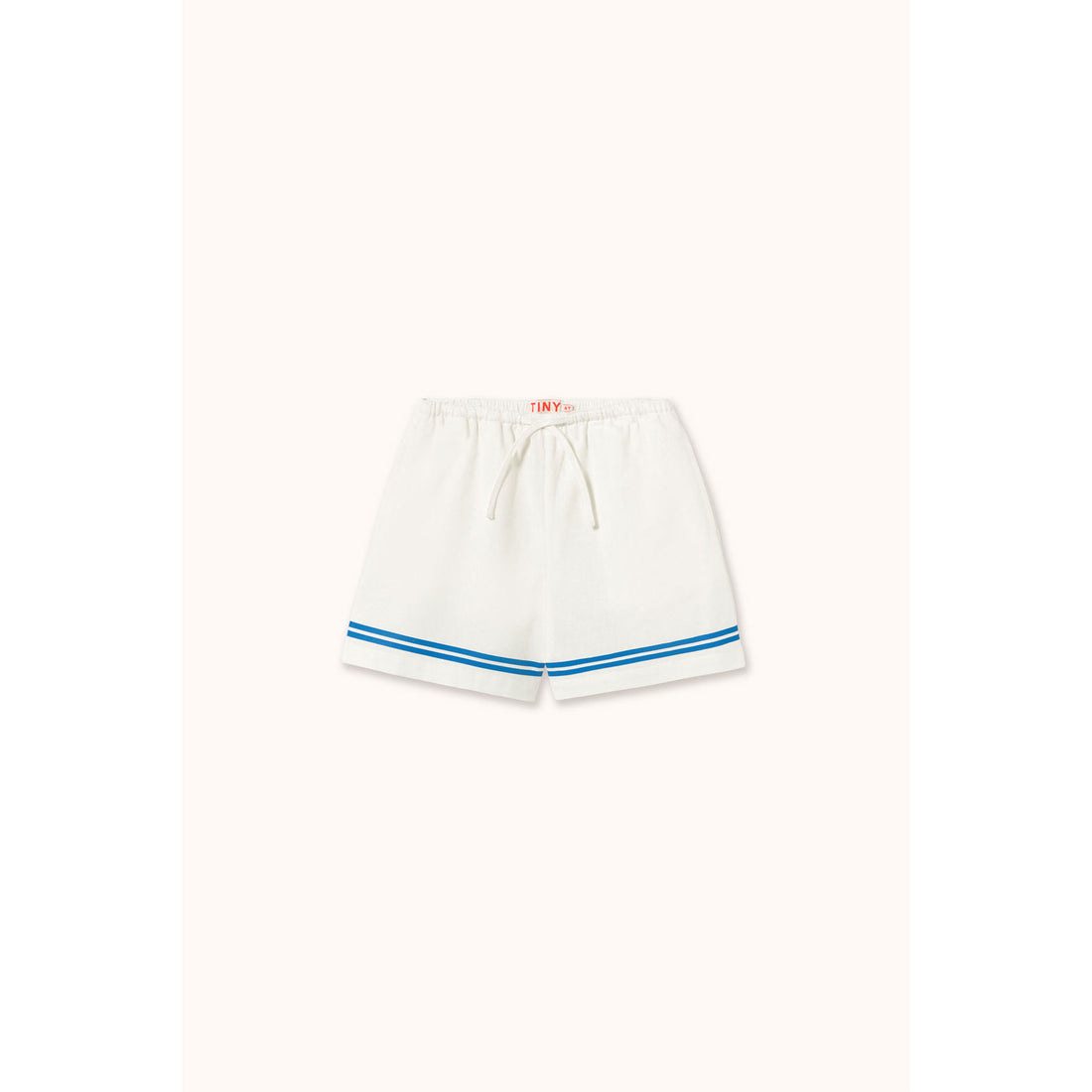 Tiny Cottons Off-White Stripes Woven Shorts