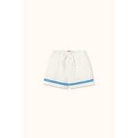 Tiny Cottons Off-White Stripes Woven Shorts