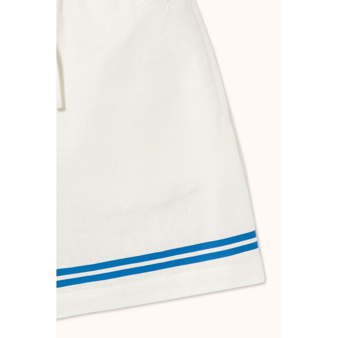 Tiny Cottons Off-White Stripes Woven Shorts