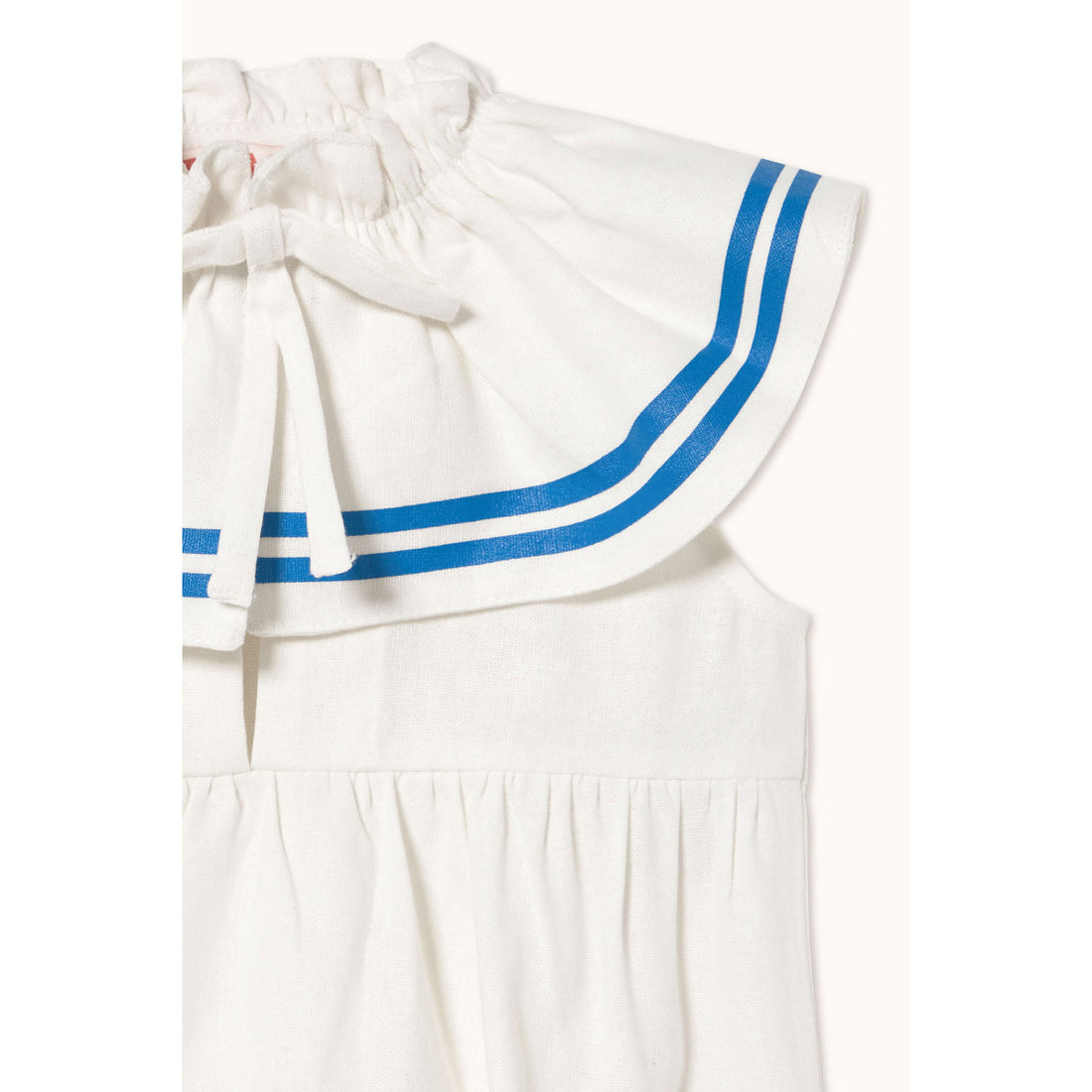 Tiny Cottons Off-White Stripes Bow Bodysuit
