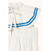 Tiny Cottons Off-White Stripes Bow Bodysuit