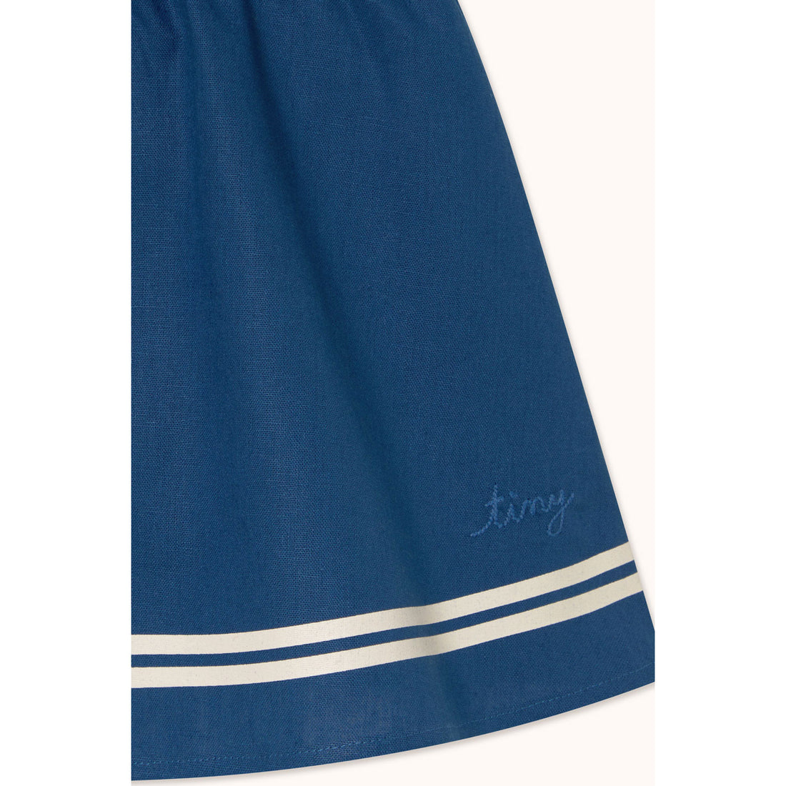 Tiny Cottons Light Navy Stripes Woven Skirt