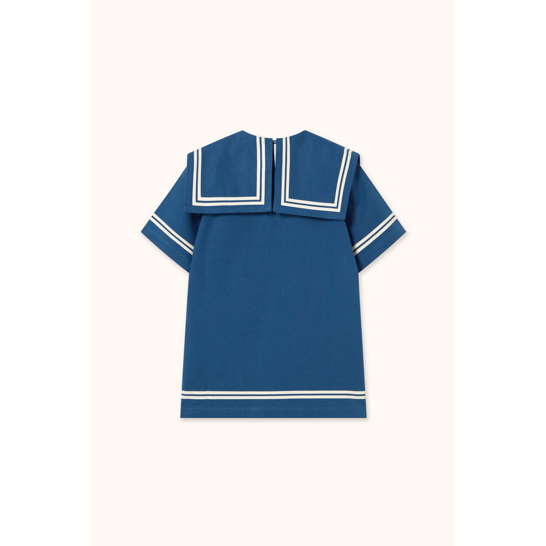 Tiny Cottons Light Navy Stripes Tiny Dress