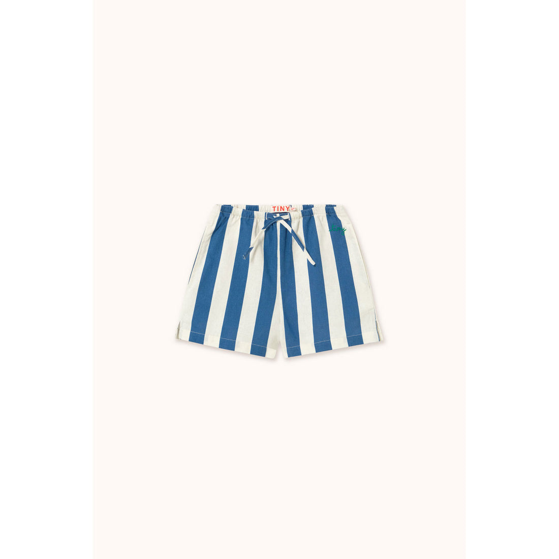 Tiny Cottons Light Navy Stripes Shorts
