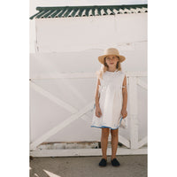 Tiny Cottons Off-White Swans Bows Dress