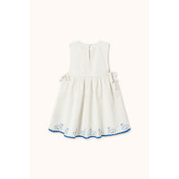 Tiny Cottons Off-White Swans Bows Dress