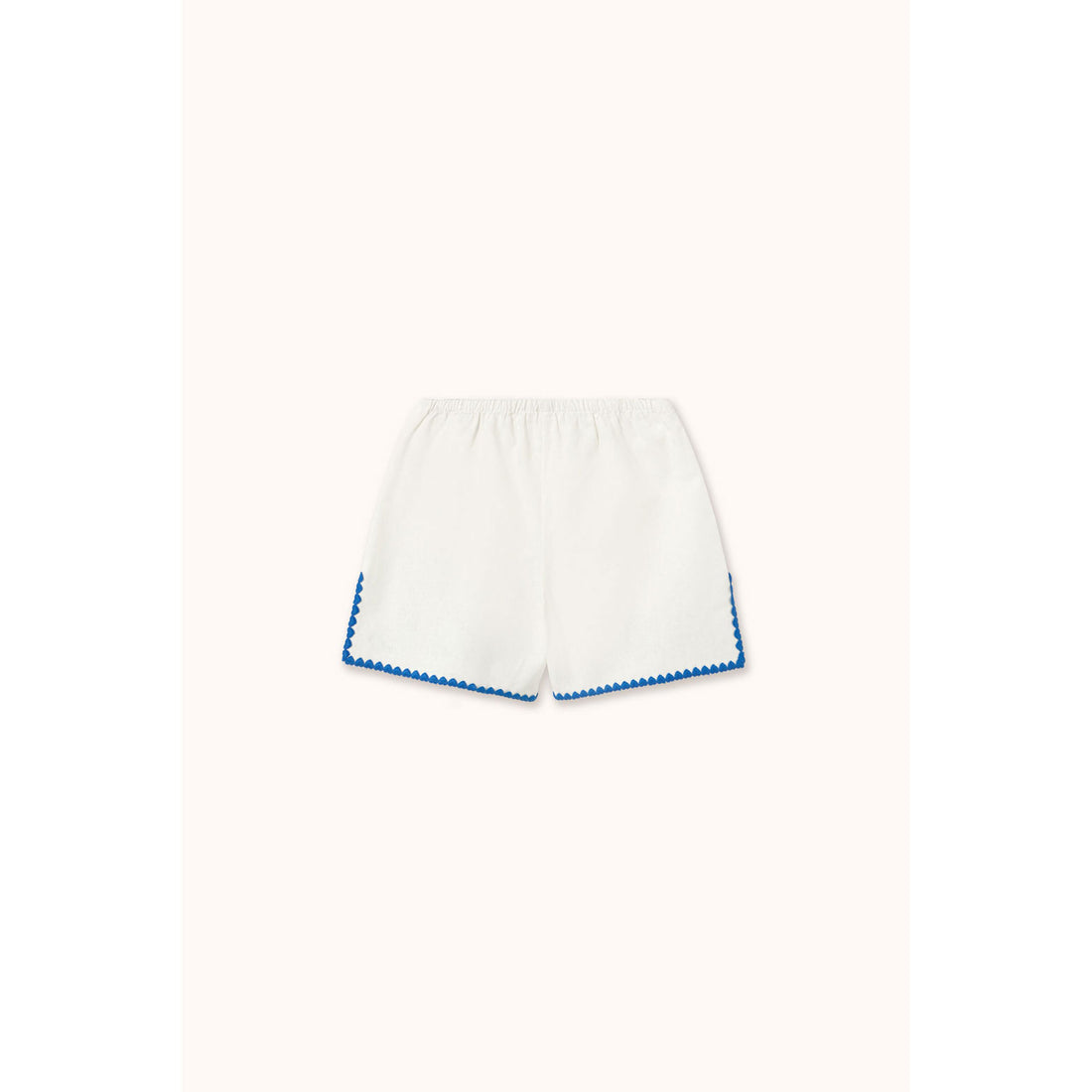 Tiny Cottons Off-White Swans Linen Shorts