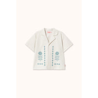 Tiny Cottons Ice Blue Flower Shirt