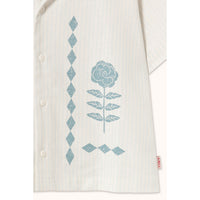Tiny Cottons Ice Blue Flower Shirt