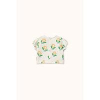 Tiny Cottons Off-White Tiny Flower Linen Baby Shirt