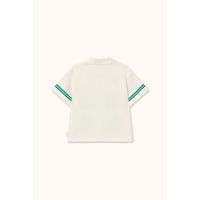 Tiny Cottons Off-White Daisies Linen Shirt