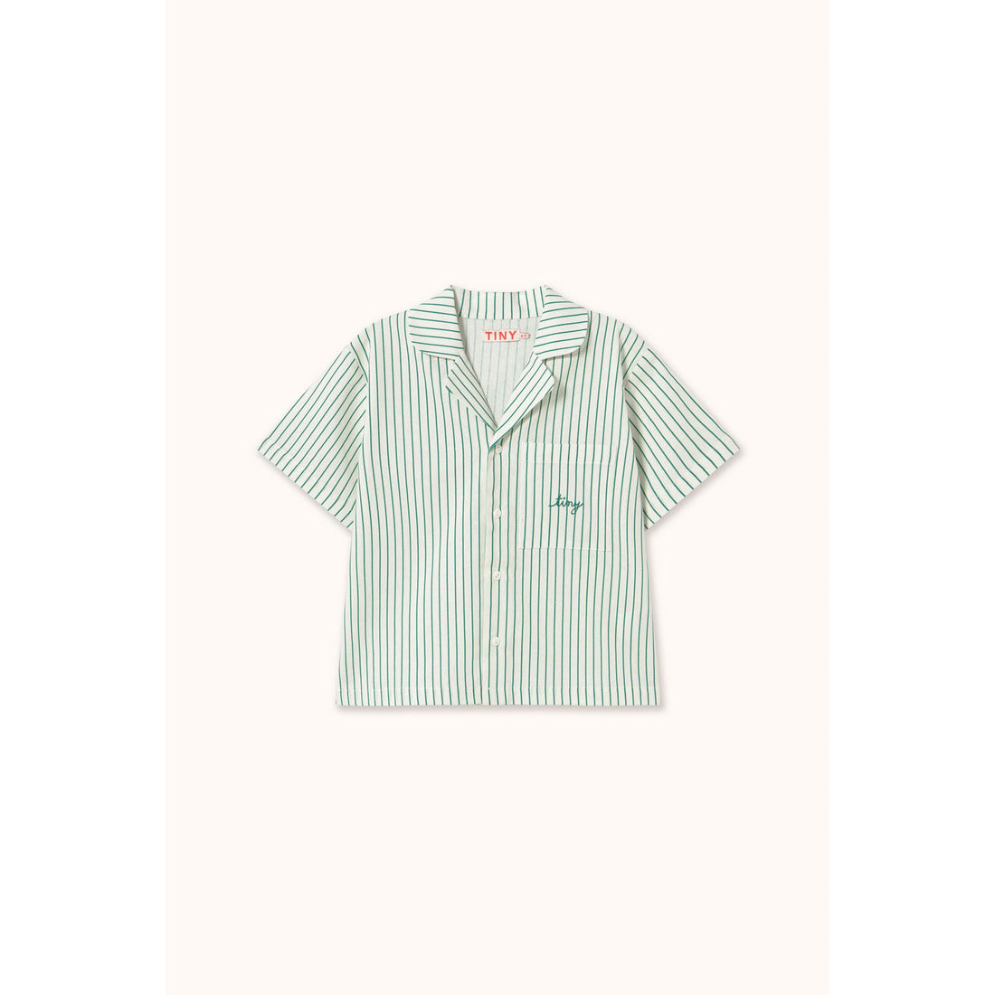 Tiny Cottons Dark Emerald Stripes Shirt