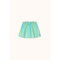 Tiny Cottons Washed Emerald Retro Stripes Skirt