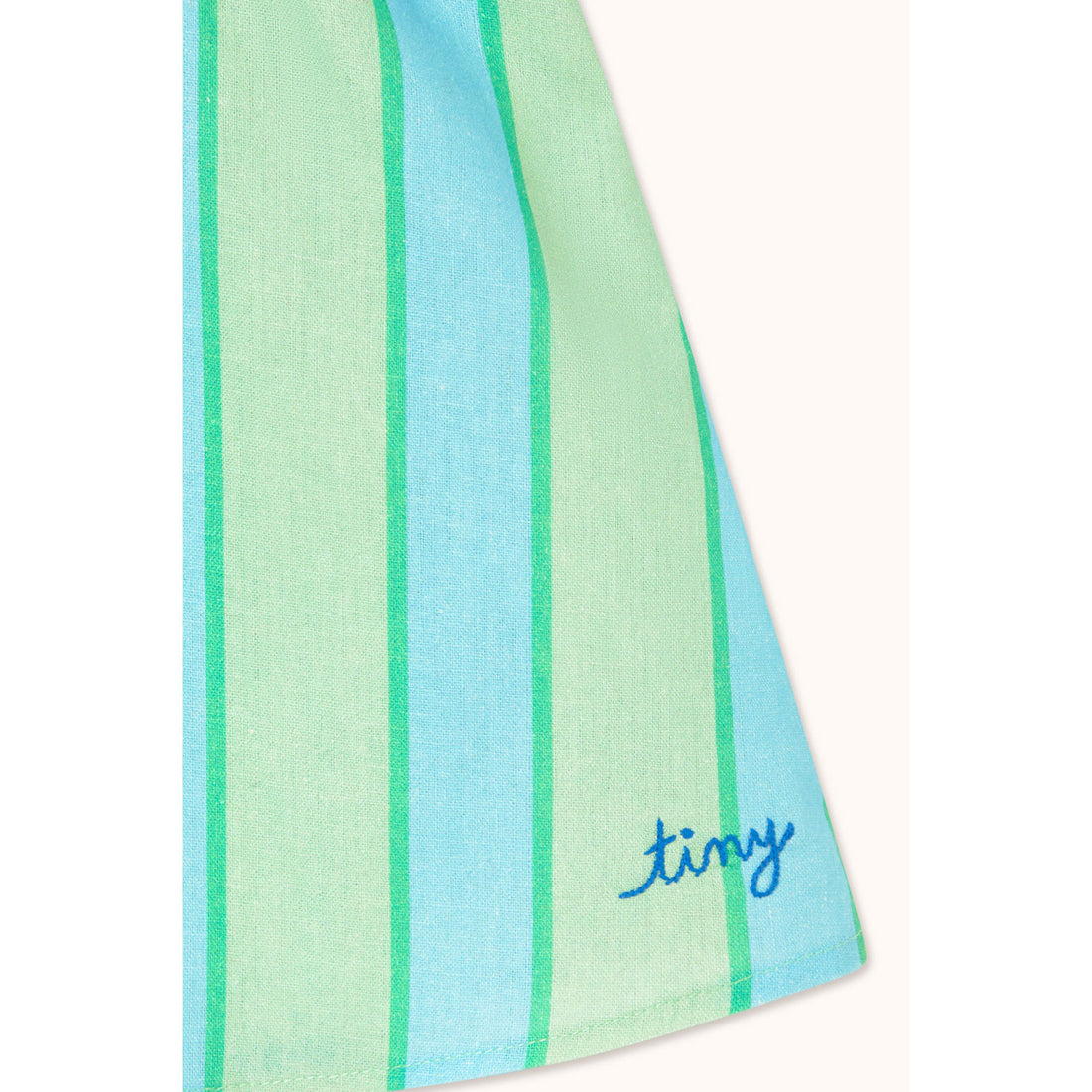 Tiny Cottons Washed Emerald Retro Stripes Skirt