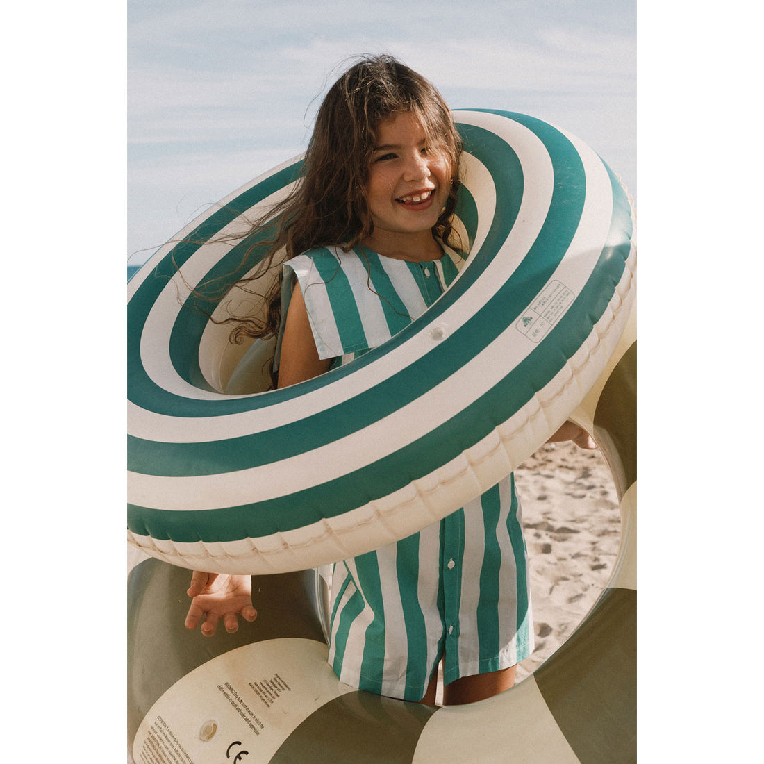 Tiny Cottons Emerald Stripes Dress