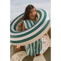 Tiny Cottons Emerald Stripes Dress