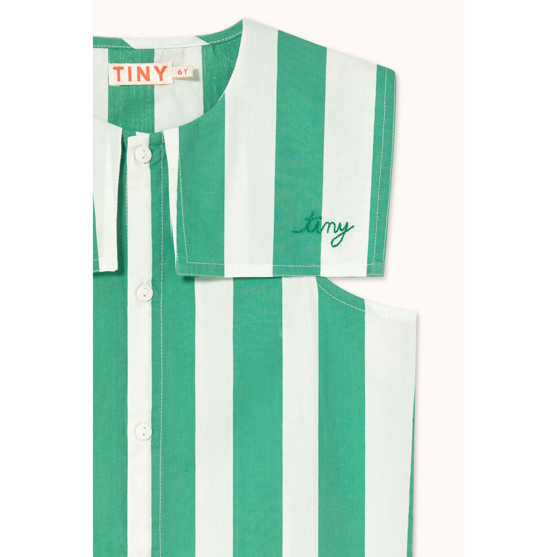 Tiny Cottons Emerald Stripes Dress