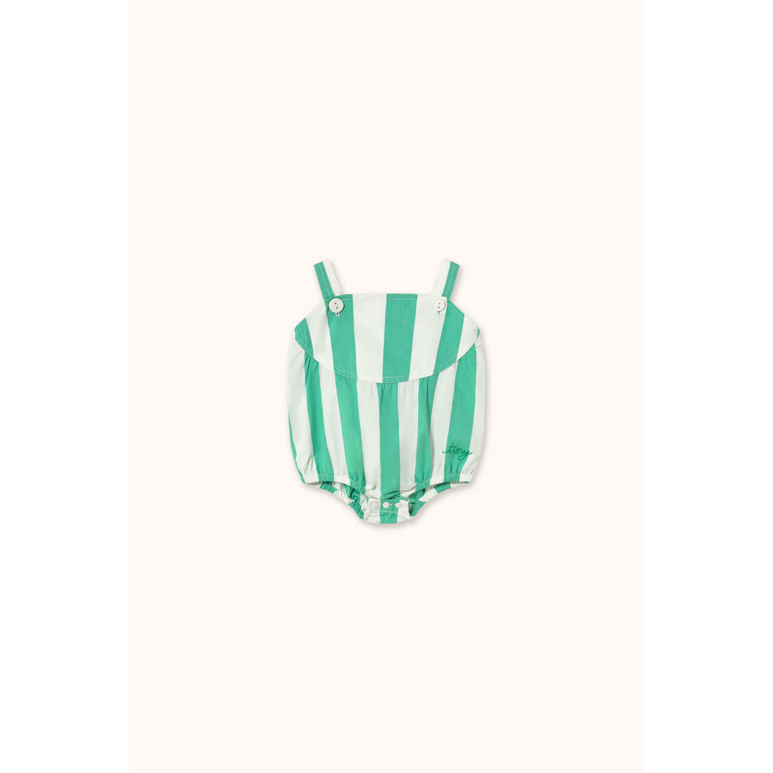 Tiny Cottons Emerald  Stripes Baby Bodysuit
