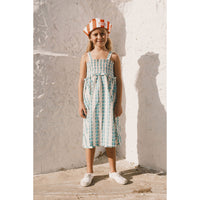 Tiny Cottons Off-White/Blue Flowers Dress