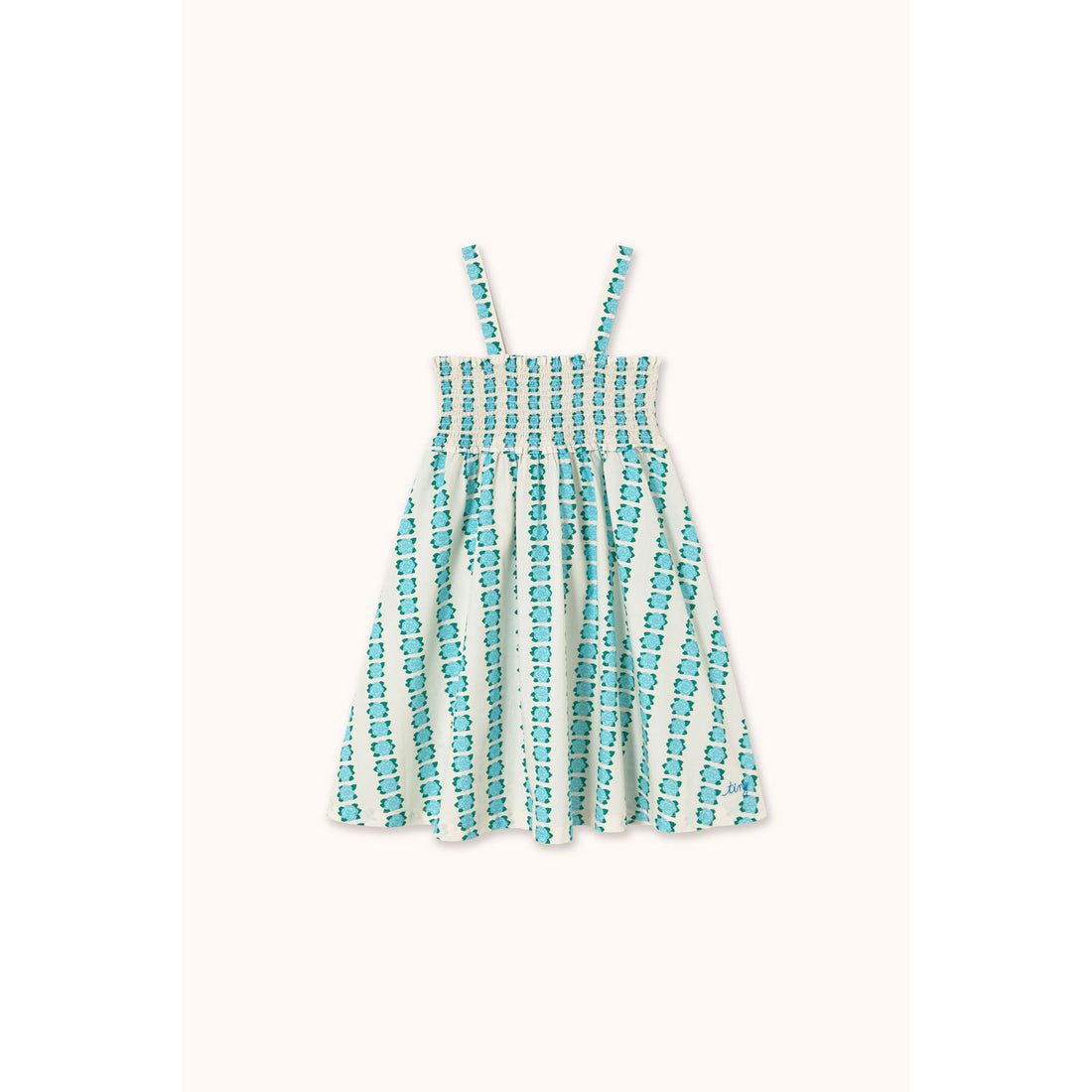 Tiny Cottons Off-White/Blue Flowers Dress