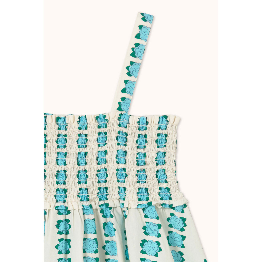 Tiny Cottons Off-White/Blue Flowers Dress