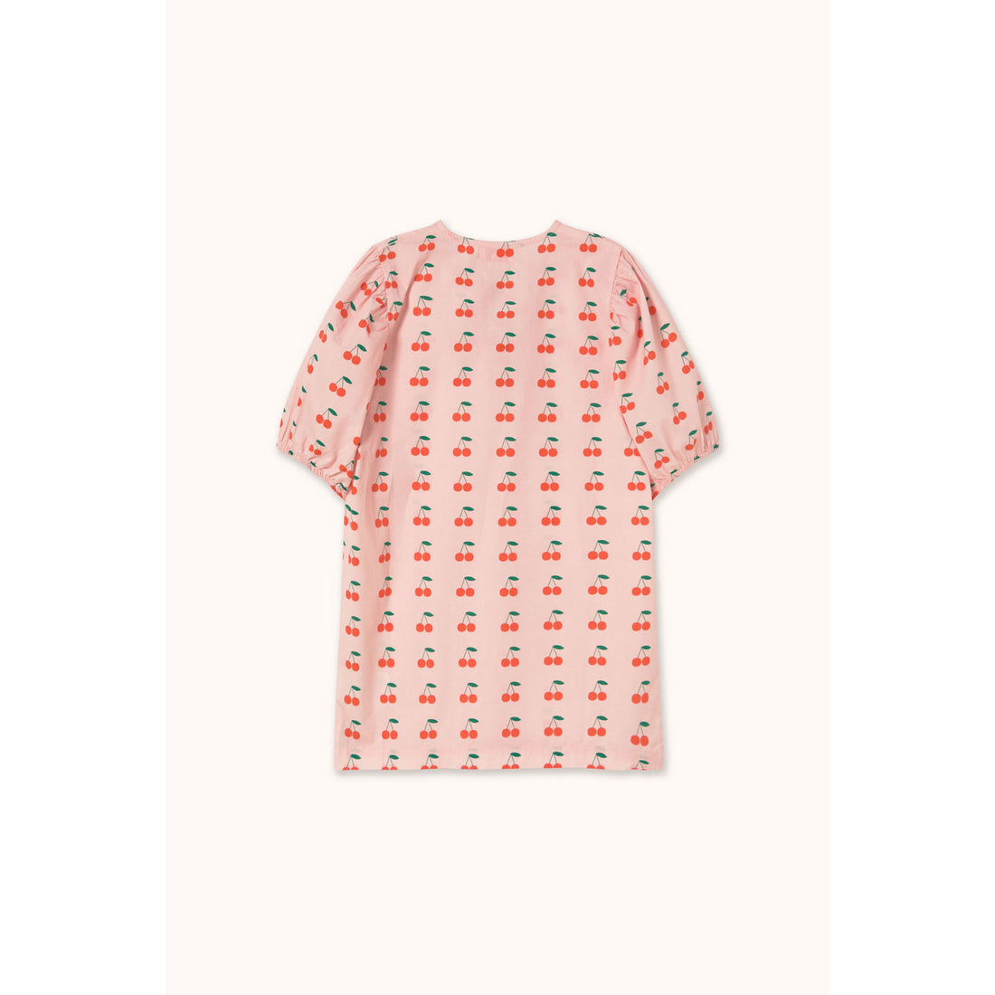 Tiny Cottons Pastel Pink Cherries Dress