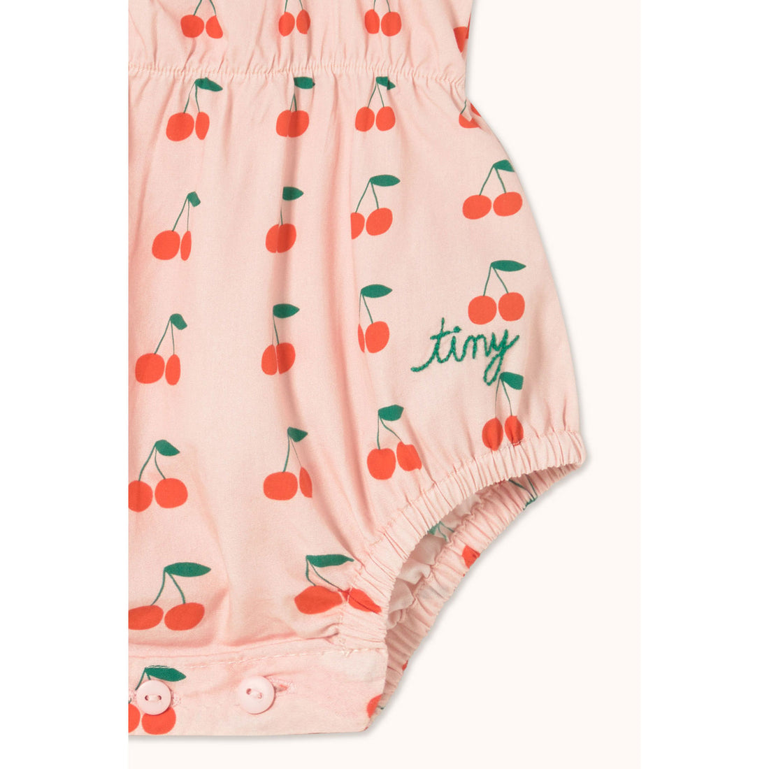 Tiny Cottons Pastel Pink Cherries Bodysuit