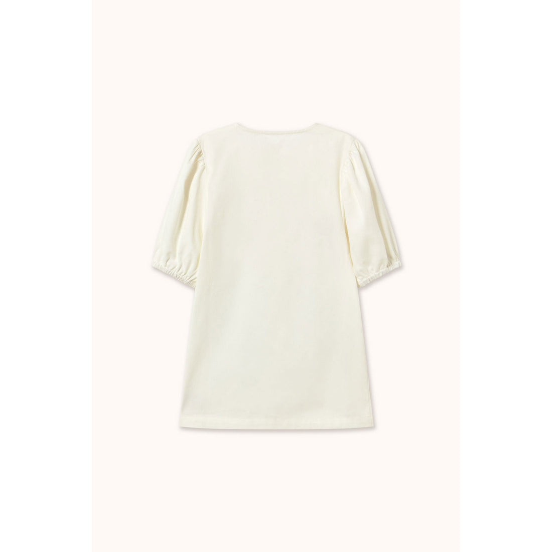 Tiny Cottons Off-White Flower Pattern Dress