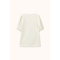 Tiny Cottons Off-White Flower Pattern Dress