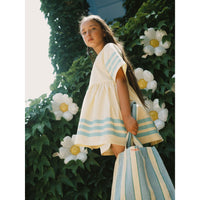Tiny Cottons Dusty Yellow Stripes Twill Dress