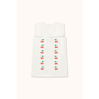 Tiny Cottons Off-White Mini Cherries Twill Dress