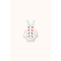 Tiny Cottons Off-White Mini Cherries Twill Bodysuit