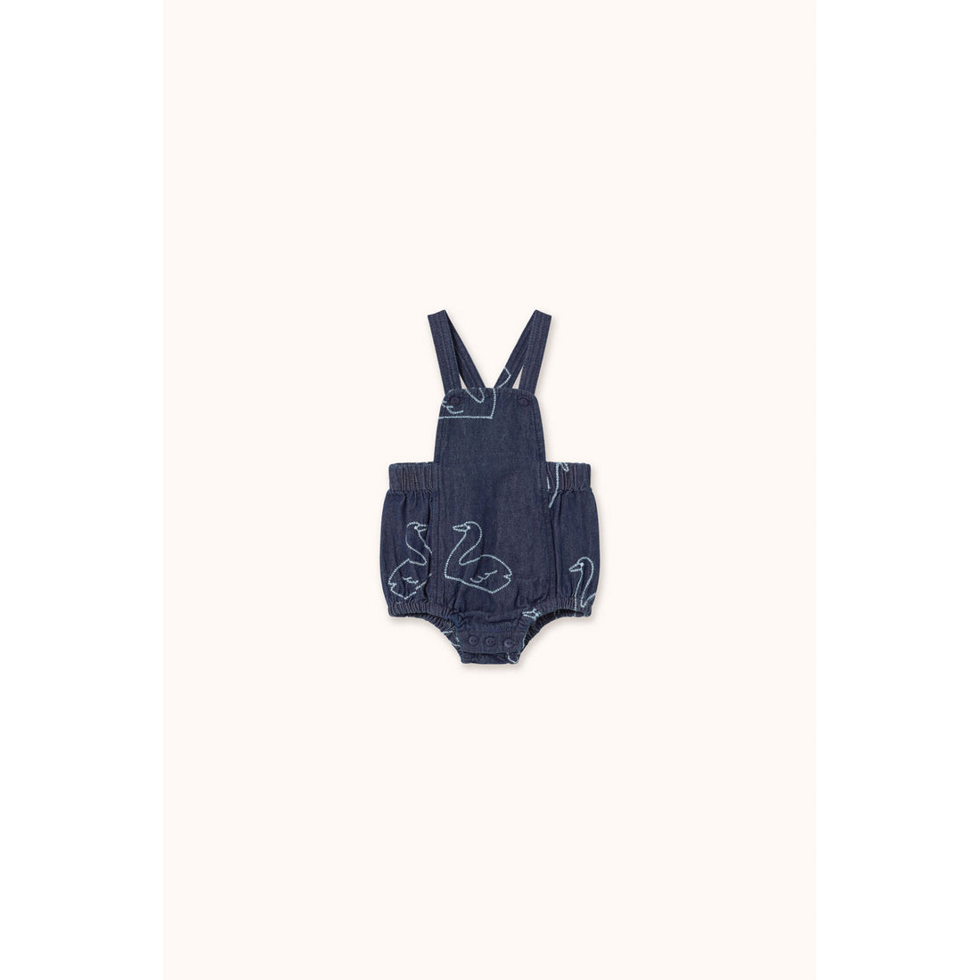 Tiny Cottons Dark Wash Denim Big Swans Denim Bodysuit