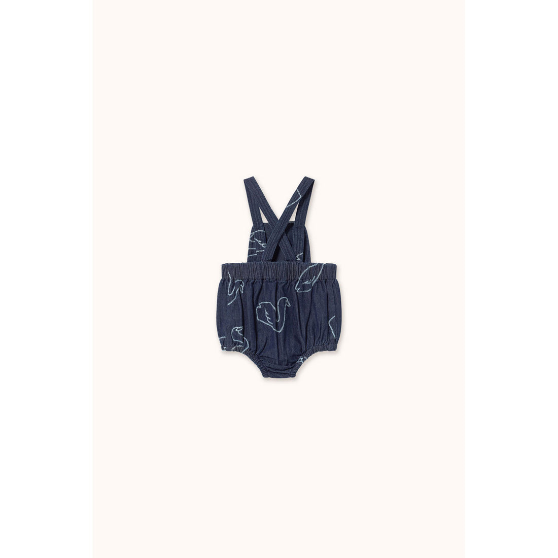 Tiny Cottons Dark Wash Denim Big Swans Denim Bodysuit