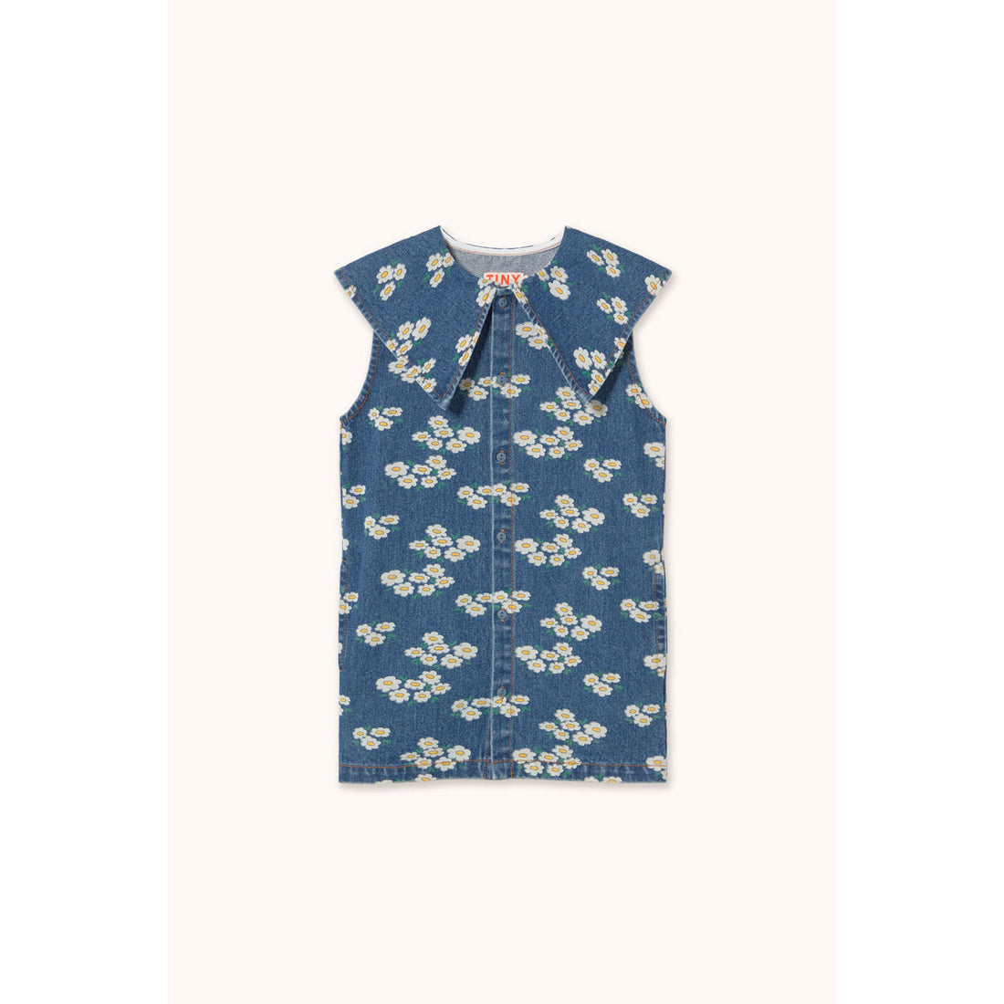 Tiny Cottons Wash Denim Blossoms Dress
