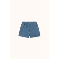 Tiny Cottons Light Wash Denim Stripes Shorts
