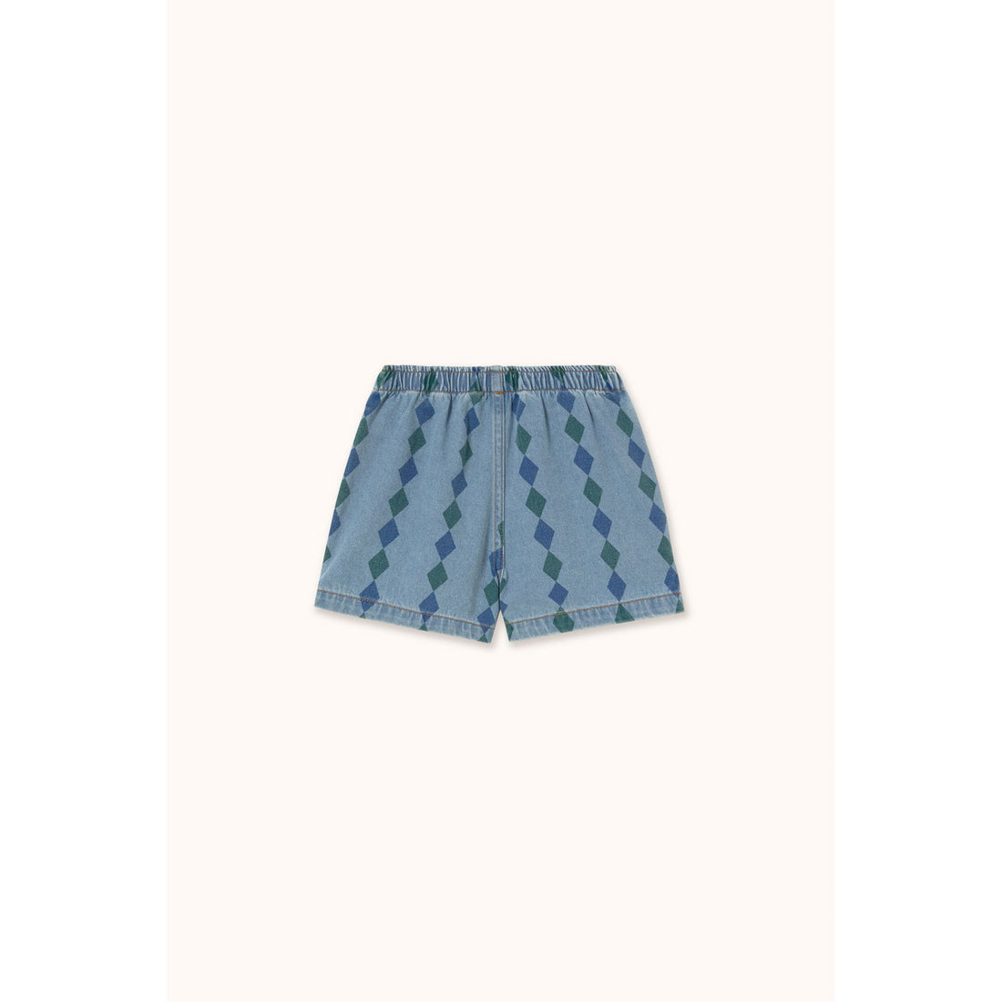 Tiny Cottons Light Wash Denim Diamonds Shorts