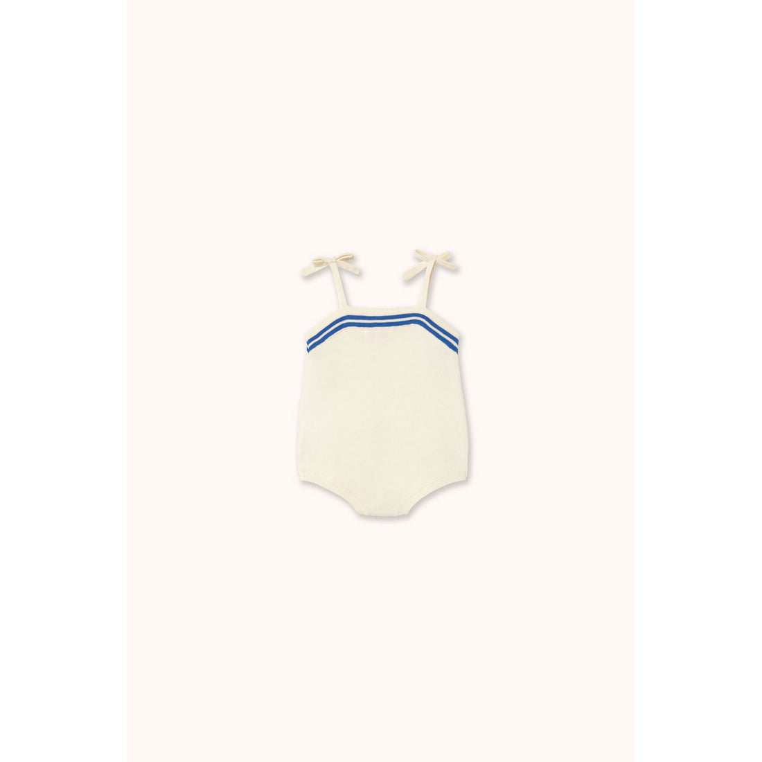Tiny Cottons Off-White Stripes Straps Bodysuit