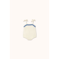 Tiny Cottons Off-White Stripes Straps Bodysuit