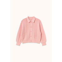 Tiny Cottons Pastel Pink Knitted  Cardigan
