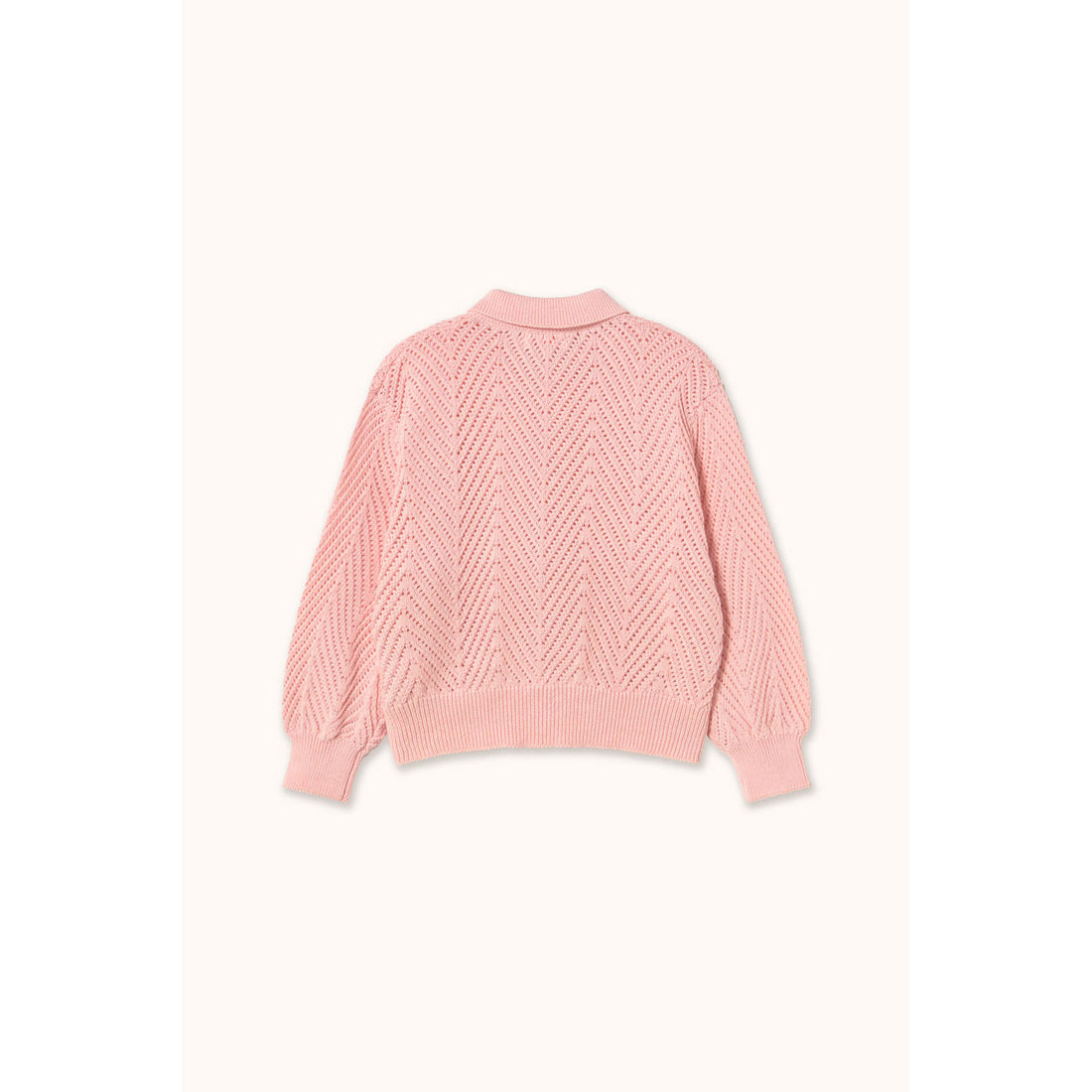 Tiny Cottons Pastel Pink Knitted  Cardigan
