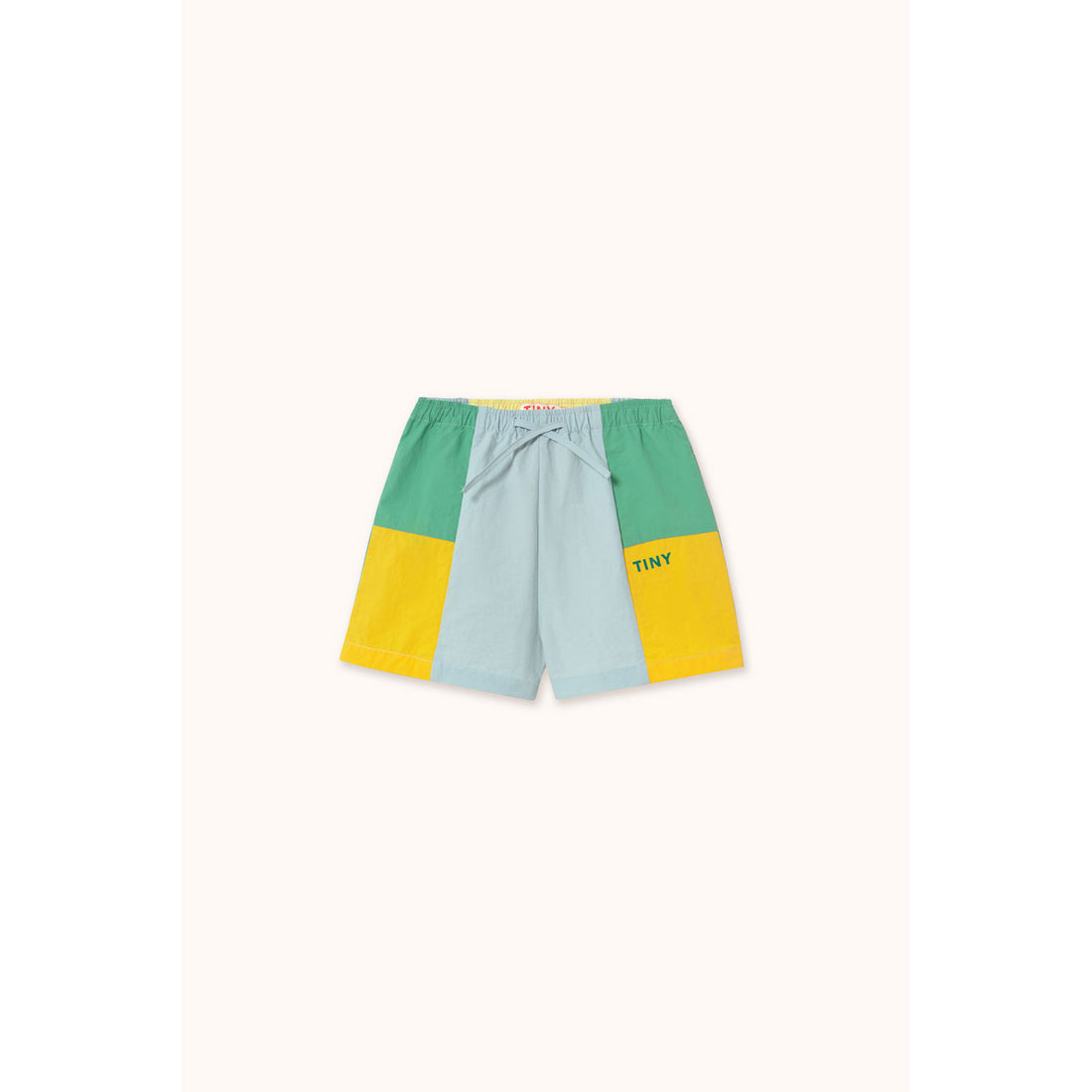 Tiny Cottons Multicolor Color Block Woven Shorts