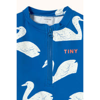 Tiny Cottons Blue Big Swans Swim Tee