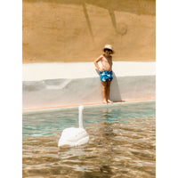 Tiny Cottons Blue Big Swans Trunks