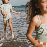 Tiny Cottons Washed Emerald Cherries Swimsuit
