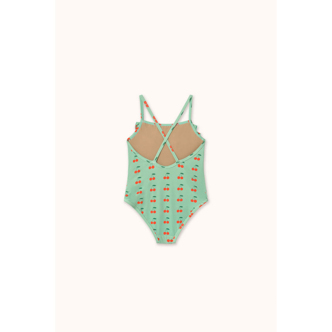 Tiny Cottons Washed Emerald Cherries Swimsuit