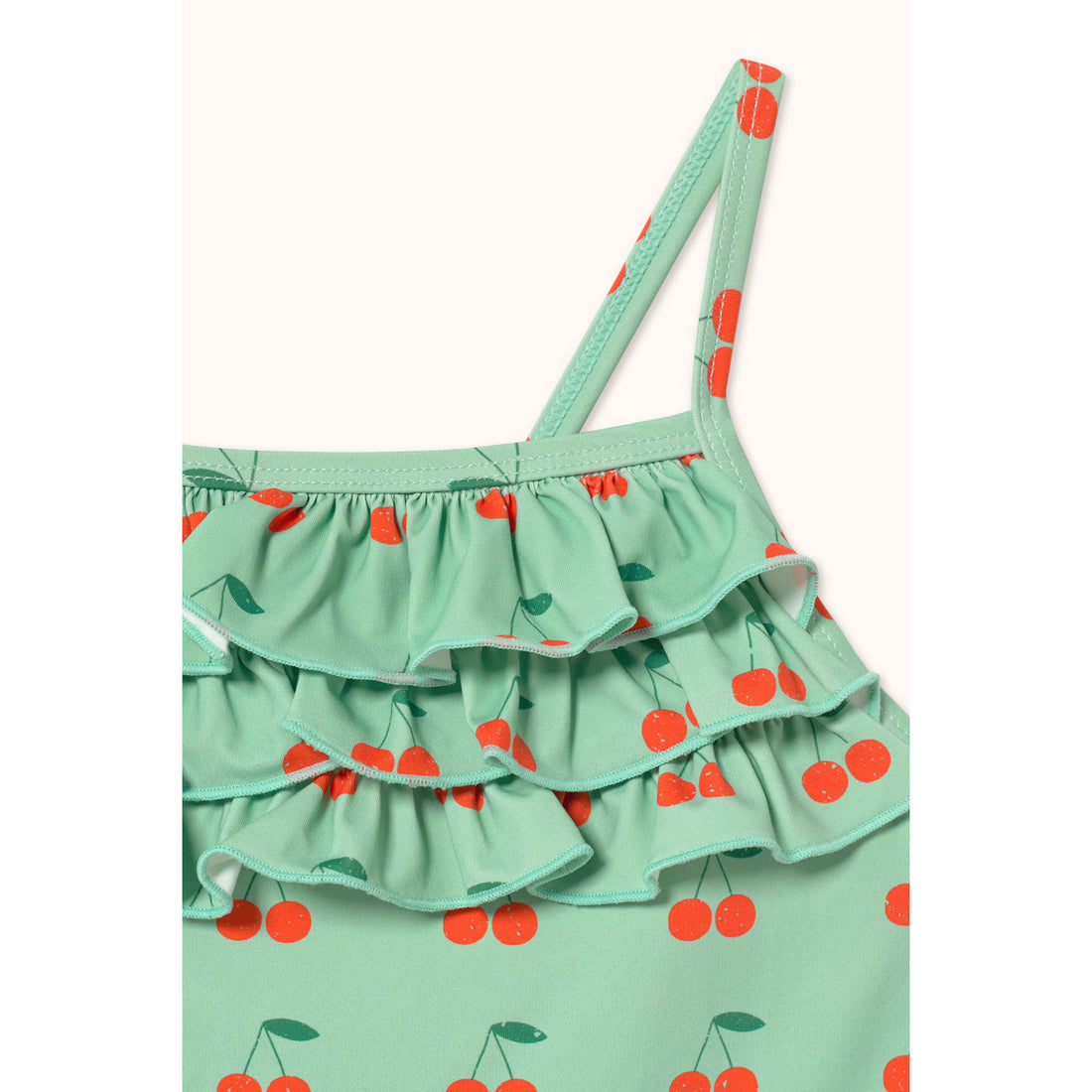 Tiny Cottons Washed Emerald Cherries Swimsuit