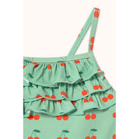Tiny Cottons Washed Emerald Cherries Swimsuit