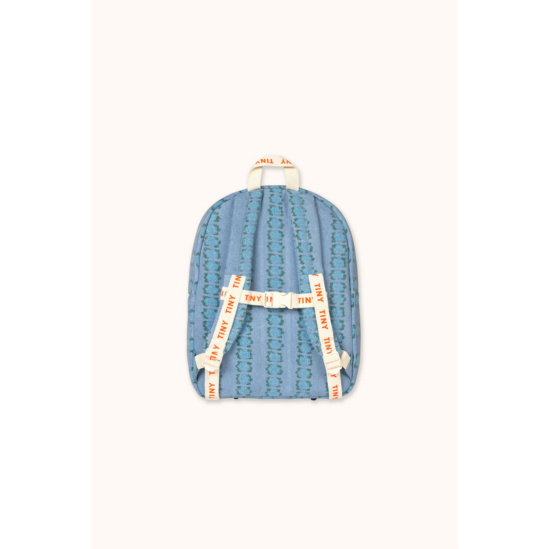 Tiny Cottons Light Wash Denim Blue Flowers Backpack