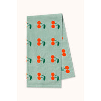 Tiny Cottons Washed Emerald Cherries Towel